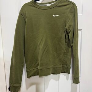 Nike Women's green Crew Neck Sweater